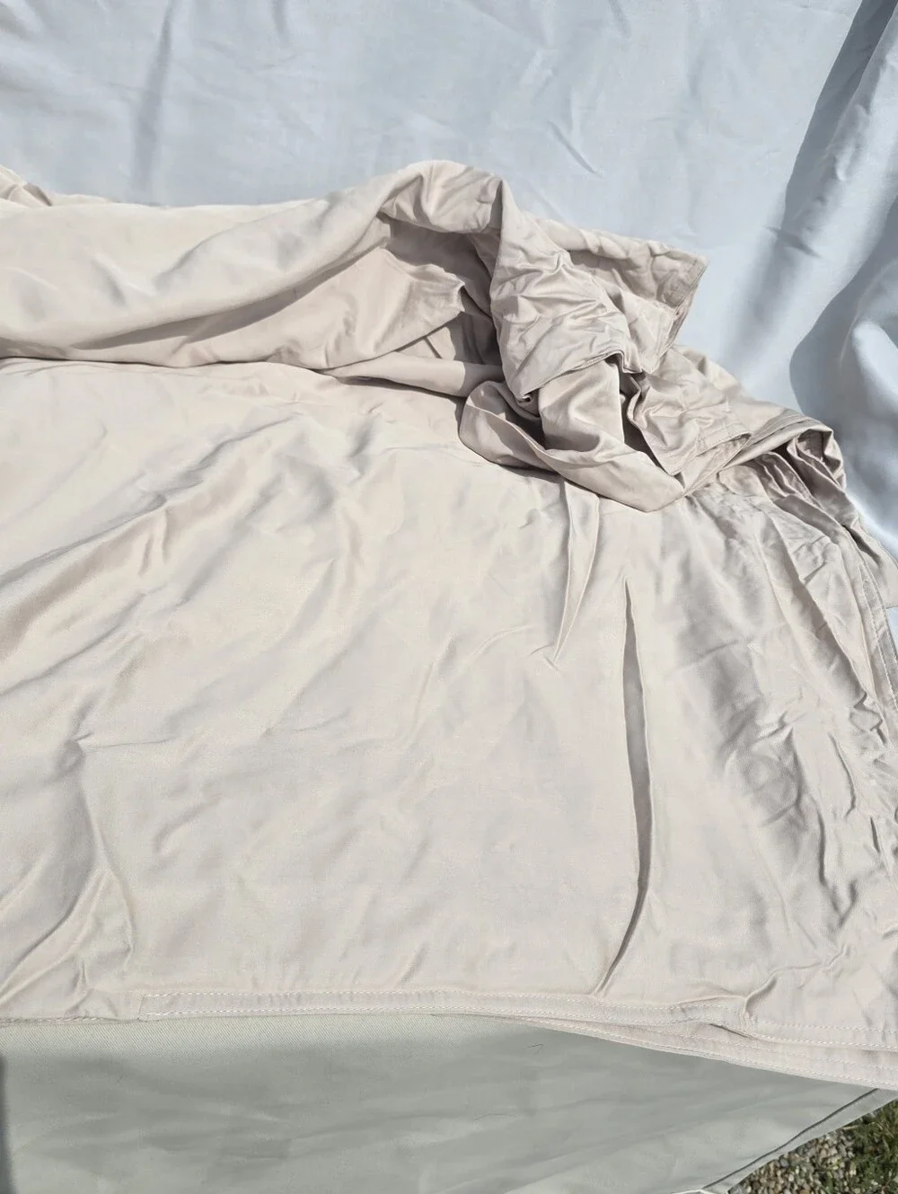 Quince 100% Organic Vicose Bamboo Sand Duvet Cover King Cal King